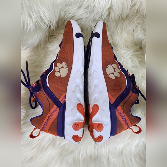 Nike Clemson Orange and Purple Athletic Shoes - Picture 2 of 7